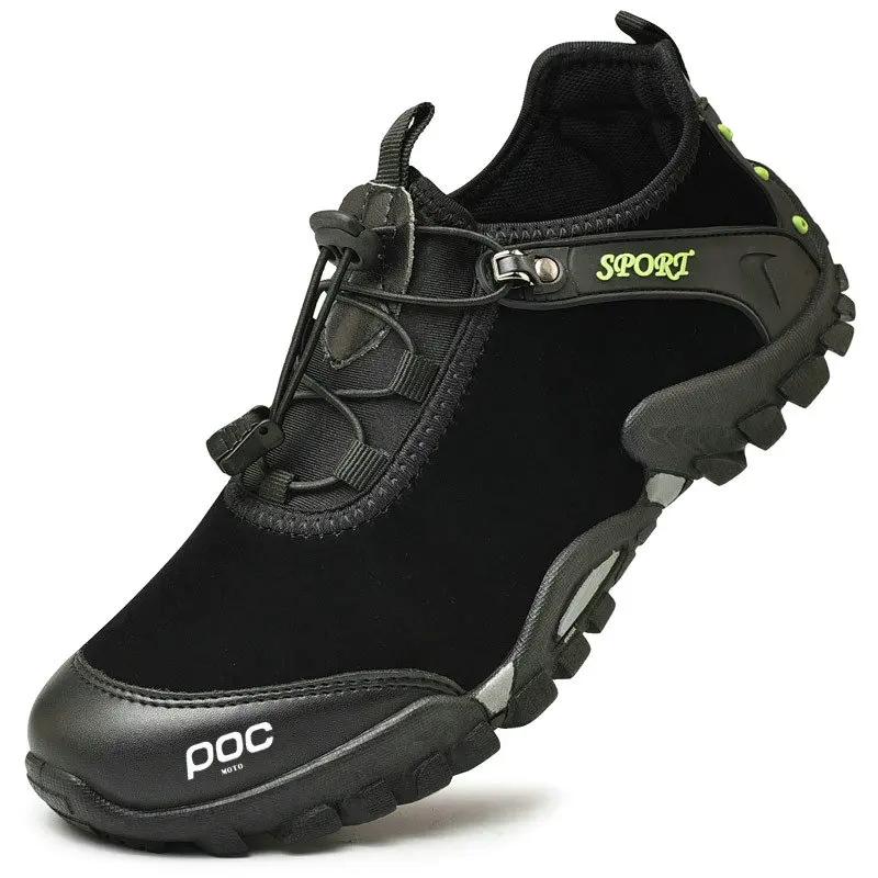 MOTO POC-Sapatos de ciclismo antiderrapantes para homens, sapatos de ciclismo respiráveis de alta qualidade, calçados casuais de corrida, ao ar livre - Image 1