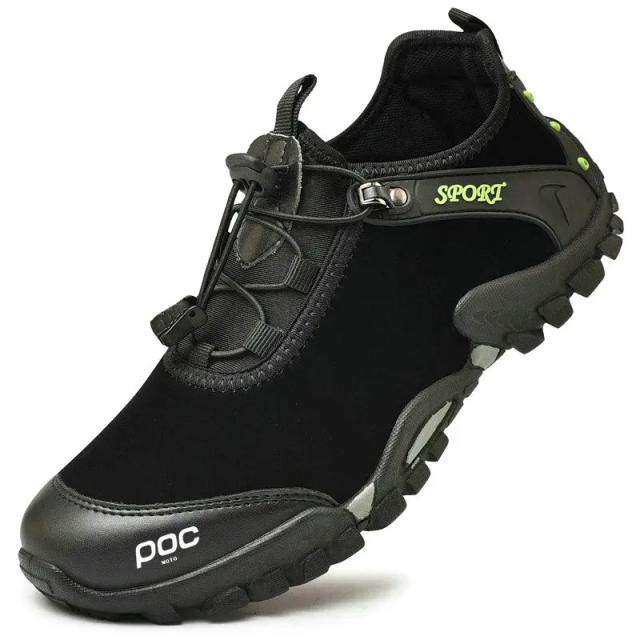 Sapatos de Ciclismo Antiderrapantes e Respirantes para Homens - Alta Qualidade para Corrida e Aventura ao Ar Livre
