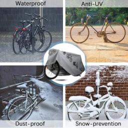 Bicicleta à prova dwaterproof água capa de chuva capa ao ar livre uv guardião luz do sol capa mtb caso da bicicleta engrenagem acessórios da bicicleta - Image 3