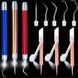 Vinyl Weeding Tools Kit com luz LED, Silhouette Relief Maker portátil, suprimentos artesanais, removedor de papel, DIY Acessórios - Image 1
