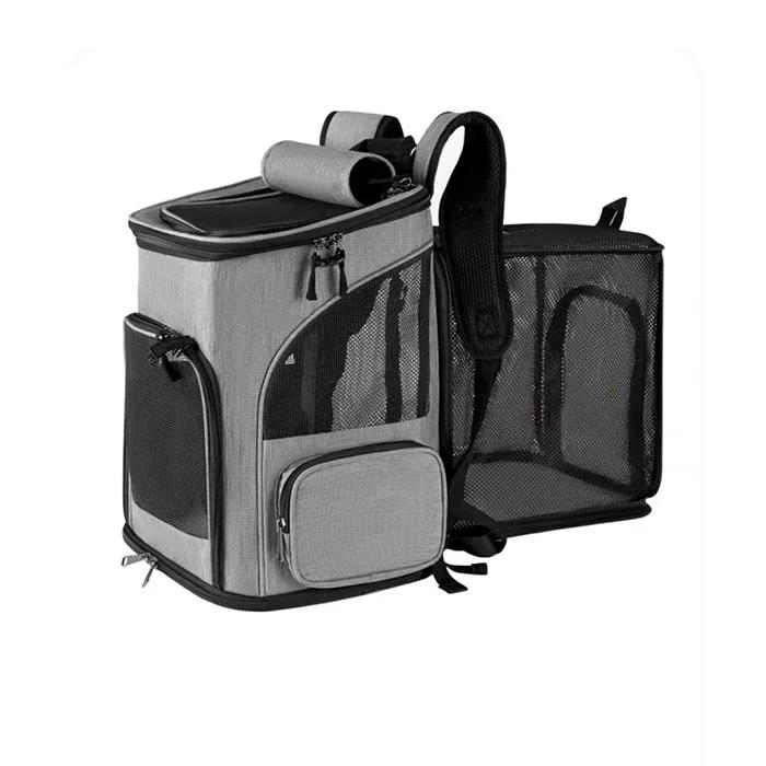 Mochila respirável para cães e gatos, dobrável, expansível, grande capacidade, criativa, transporte, bolsa de viagem - Image 5