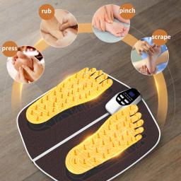 Elétrica EMS Foot Massager, Muscle Stimulation Pad, Folding Aliviar, Pressão Massagem Mat, 8 Modos, 32 Níveis de Força - Image 5