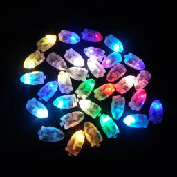 Conjunto colorido pequeno luzes led lâmpadas balão de papel lanterna decoração bateria embutida para festa de aniversário de casamento luz de iluminação - Image 6