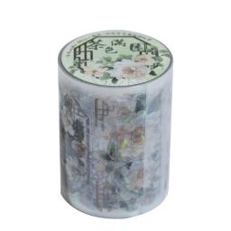 Adesivos Decorativos Adesivos para Scrapbooking, Flores Luxuosas e Sonhos no Pavilhão, Japonês Pet Adesivos, 1pc por lote - Image 5