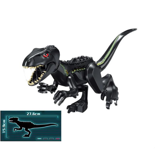 Brinquedo Educativo de Blocos Jurássicos DIY: Quebra-Cabeça Carnívoro com Velociraptor para Crianças de 3 a 6 Anos