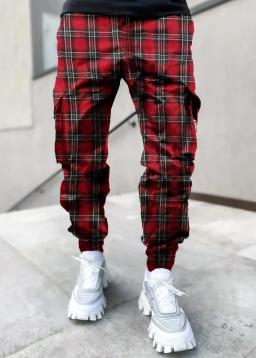Calças masculinas com estampa de flor de caju, estilo europeu e americano, macacão de bolso múltiplo solto, pés de homem, novo - Image 6