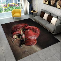 3D luvas de boxe boxer luta área tapete grande, tapete tapete para sala de estar quarto sofá capacho decoração, crianças antiderrapante tapete - Image 5