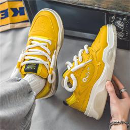 Sapatos de skate baixos para homens, tênis esportivos casuais, sapatos de plataforma, cesta de moda designer - Image 4
