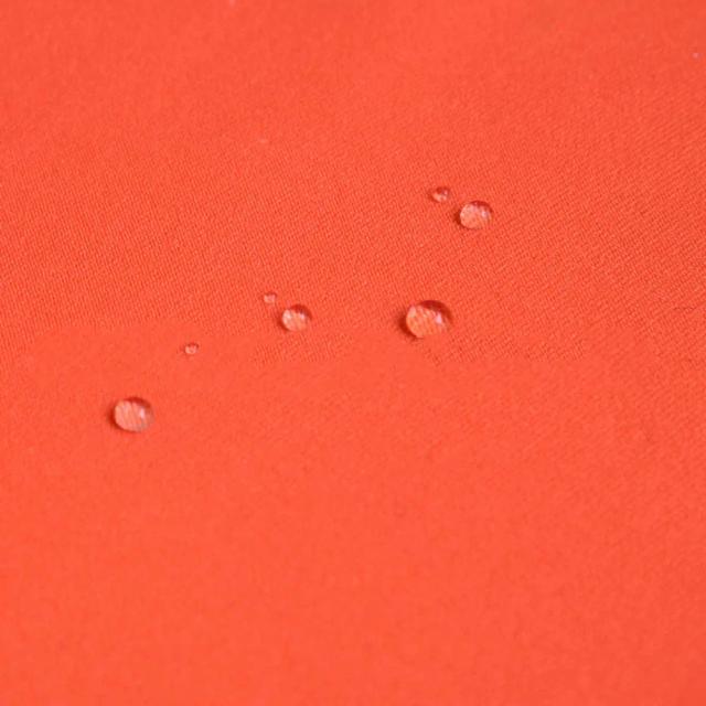 Tecido de neoprene elástico laranja fluorescente com proteção contra choques para roupas de mergulho, SBR 2 mm à prova d'água com detalhes em preto
