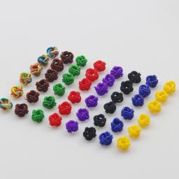 Fivela de corda trançada para fazer jóias, China Knot, Chapéu e Pulseira Acessórios, Abacaxi Colorido, Talão, Franja, DIY, 6mm - Image 4