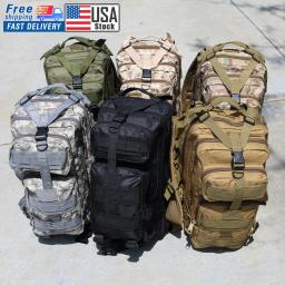 Mochila de assalto tático militar, Outdoor Camping Caminhadas Mochila, Impermeável Sports Travel Camouflage Bag, 30L - Image 1