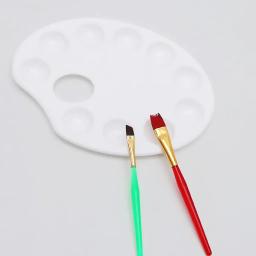 Bandeja portátil de mistura de cores, paleta de pintura, artista, crianças, estudantes, artesanato, branco, em estoque, 10 Rams - Image 1
