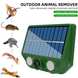 Ultrasonic Solar Repelente Animal Powered, Recarregável Jardim Deterrent, Yar Farm ao ar livre, Gato e cão - Image 5