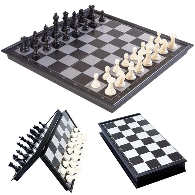 Jogo de Xadrez Magnético Dobrável 19.5x19.5cm - Presente Ideal para Adultos e Crianças
