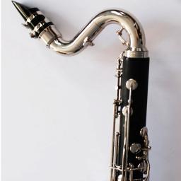 Saxofone baixo low-key, Hard Rubber, Instrumento musical - Image 3