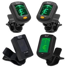 IRIN-Universal Digital Clip-On Guitar Tuner, Sintonizador de Tom para Baixo, Violino, Ukulele Elétrico, 360 ° Rotativo, T-100, T-400, T-500 - Image 1