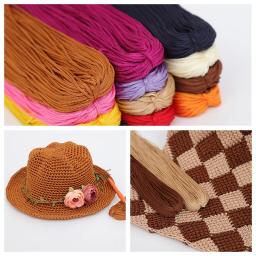 Fio de Crochet Oco para Fazer Jóias DIY, Cordão de Macramé Trançado Forte, Corda para Jóias e Chapéu, Nó Chinês Artesanal, 100m - Image 2