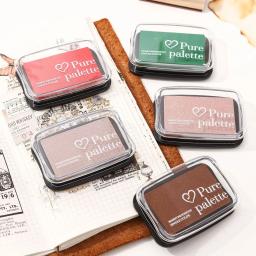 Almofada de tinta vintage para selo, artesanato DIY, Scrapbooking, borracha, selos de madeira, pintura a dedo, fazendo suprimentos, tamanho grande, 20 cores - Image 2