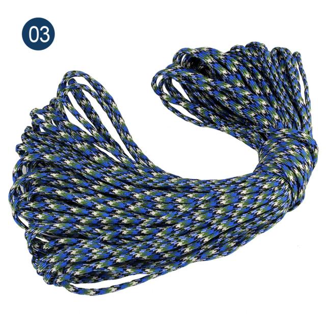 Cordão de Pára-quedas de 10 Metros com 5mm de Espessura e 7 Fios – Ideal para Acampamento, Escalada e Sobrevivência em Aventuras ao Ar Livre