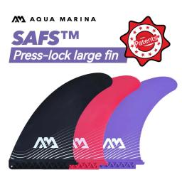 AQUA MARINA SUP Grande Fin Surf Pé Paddle Board, Prancha Inflável, Estabilizador Leme, Kit Esporte Aquático, Pressione Bloqueio - Image 1