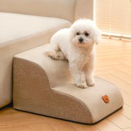 Anti-Slip Memória Espuma Escadas Sofá para Pequeno Cão, Cat Ramp, Puppy Ladder, 2 ou 3 Passos Escadas, cão Suprimentos - Image 1