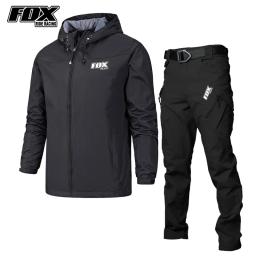 FOX RIDE impermeável ciclismo equipe jaqueta para homens, MTB roupas, jaqueta de bicicleta, estrada montanha bicicleta blusão, moto jaquetas, 2022 - Image 3