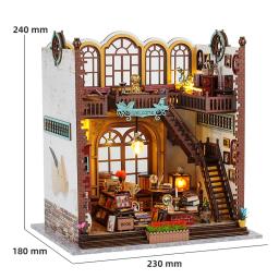 Kit De Casa De Bonecas De Madeira Mini Com Móveis, Modelo De Construção De Montagem, Brinquedos 3D Puzzle, Decoração De Quarto, Presente Para Casa - Image 6
