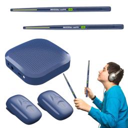 Professional Virtual Air Drum Set, baquetas eletrônicas portáteis, pedais para iniciantes, crianças, adultos - Image 2