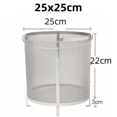 Filtro de cerveja e vinho em aço inoxidável, cesta de filtro de fermentação caseira de cerveja, ferramenta de bar, saco de filtro para gelatina, barril de fermentação caseira, 304 - Image 1