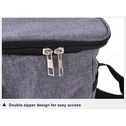 Saco de comida de cachorro multifuncional portátil, armazenamento de viagem para animais, lanche, mochila transportadora gato, suprimentos conjunto com tigela dobrável e colher - Image 6