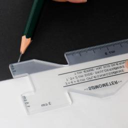 Costura de precisão medidor de medição tecido marcador de metal estofamento alfaiate ruler modelo costura régua diy retalhos artesanato acessórios - Image 5