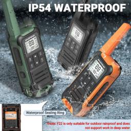 2pcs Baofeng F22 PMR446 FRS Mini Rádio De Comunicação Profissional Walkie Talkies Transceptor De Rádio Em Dois Sentidos Para Restaurantes - Image 4