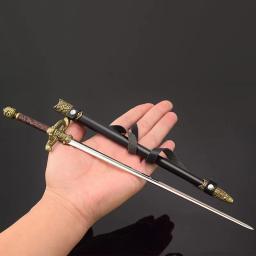 Arya Stark Game of Thrones, Espada de Metal, Modelo Arma, Coleção Ornamento, Coleção Periférica Game, Série Drama, Agulha de Rapier, 30cm - Image 6