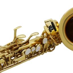 SLADE-Saxofone Soprano Gold, B Flat, Instrumento de Sopros, Compre 1 Receba 10 Presentes Grátis, Parte Sax para Estudante Iniciante - Image 3