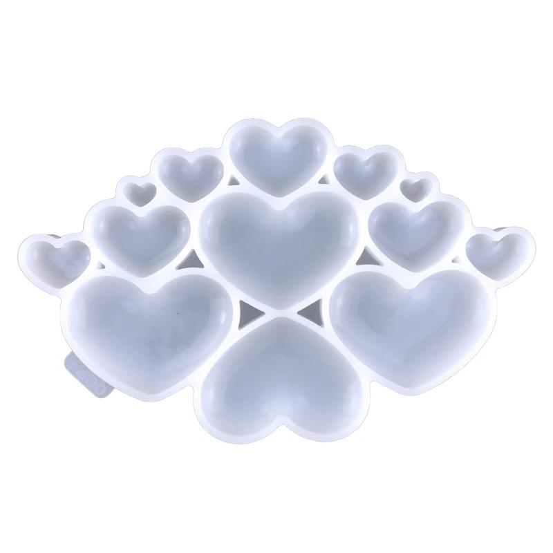 Resina epóxi molde silicone amor coração estrela lua molde artesanal pingente colar r3mc - Image 1
