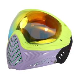 Máscara protetora de paintball com térmica anti-fog goggle, equipamento de airsoft tático ao ar livre, cinza-amarelo, verde, novo modelo - Image 2