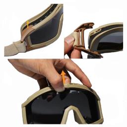 Óculos táticos ao ar livre para homens, óculos de proteção ocular, óculos de treinamento do exército, CS Shockproof Sports Air Gun Glasses - Image 6