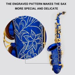 E-Drop Saxofone Alto para Crianças, Grau de Desempenho, Teste Iniciantes, Instrumento de Sopro, Conjunto Completo Acessórios - Image 4