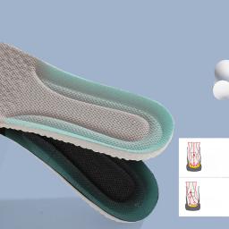 Palmilhas Esportivas de Sola Macia, Espessada, Respirável, Absorvente de Suor, Anti-Odor, 1 Par - Image 2