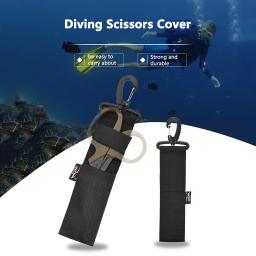 Mergulho mergulho corte especial faca linha cortador subaquática faca caça submarina secant scuba mergulho tesoura proteção sacos capa - Image 2