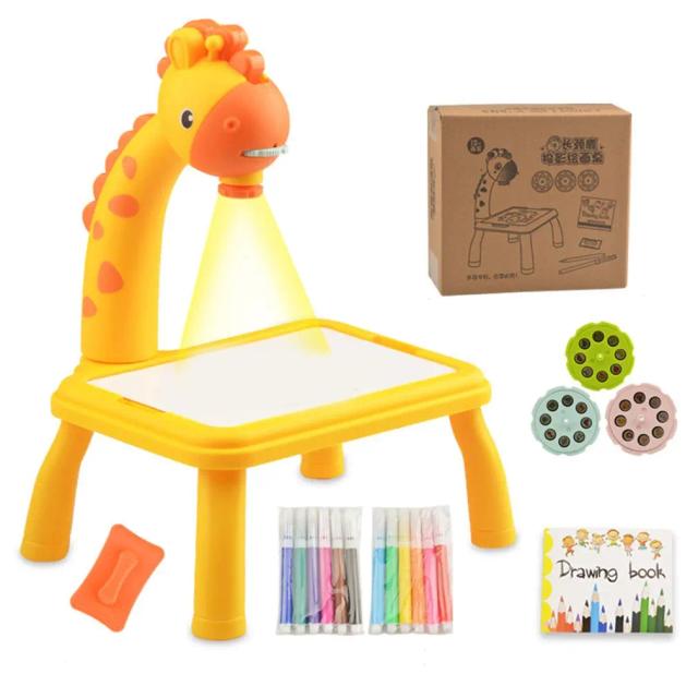 Mesa de Desenho LED para Crianças - Projetor Artístico, Brinquedo Educativo e Ferramenta de Pintura Criativa