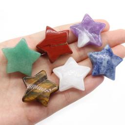 1 pc estrela estátua de cristal natural ônix pedra nua meditação cura reiki gemas presente coleção decoração para casa decorações 30x30mm - Image 3