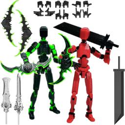 Titan DIY 13 figuras de ação, 3D impresso, multi-articulado, Movable Lucky Dummy, figura de ação, T13 - Image 1