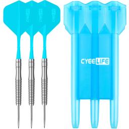 Cyeelife dardos de ponta de aço de tungstênio 23g, 90% com estojo para transporte, e uma peça de competição de voos profissional, conjunto de dardos - Image 6
