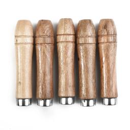 Conjunto de alça de arquivo de madeira, colar de metal forte, 5 peças para ferramenta de artesanato de arquivo, substituição portátil, venda quente, novo - Image 4