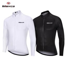 Camisa de ciclismo masculina com manga longa upf 50 + anti-uv fino ajuste respirável ciclismo maillot secagem rápida mtb camisa de ciclismo de estrada - Image 1