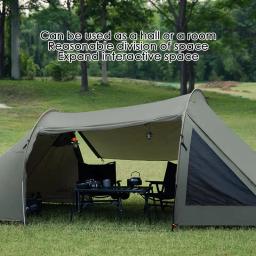 Waterproof Lightweight Camping Tent com tela, Tent família, extra grande, à prova de intempéries, configuração instantânea, varanda vestíbulo - Image 5