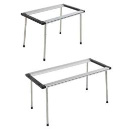 Sp 2024 acampamento igt pernas de mesa combinação piquenique pernas de mesa de aço inoxidável três engrenagens telescópica pernas de mesa ao ar livre igt - Image 2