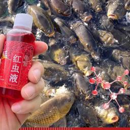 Aditivo para isca de peixe 60ml Líquido concentrado de minhoca vermelha Alta concentração de atrativo para isca de peixe Alimento para pesca de trutas, bacalhau, carpa e robalo - Image 1