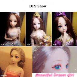 30cm boneca brinquedos para meninas 1/6 bjd bonecas corpo maquiagem 3d olhos bela princesa bebê menina bonecas de plástico brinquedo diy para meninas - Image 6